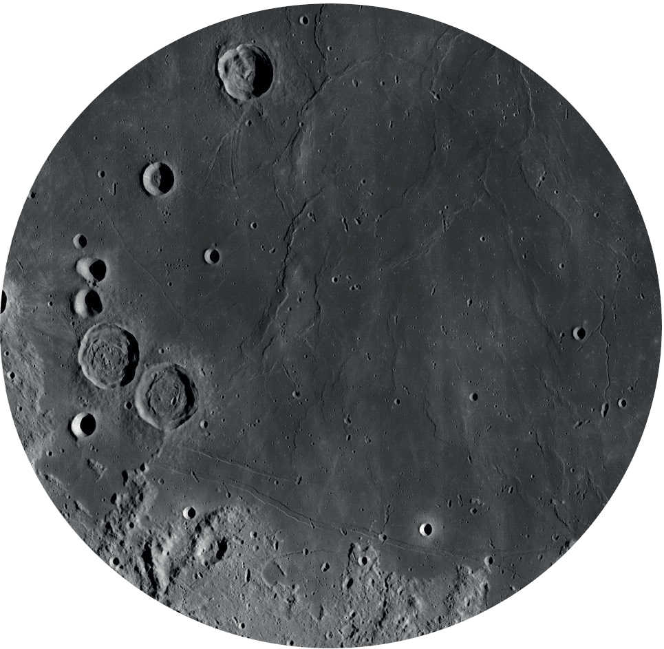 To the east of the two craters
 Sabine and Ritter lies  the so-called
 Statio Tranquillitatis. NASA/GSFC/Arizona State University