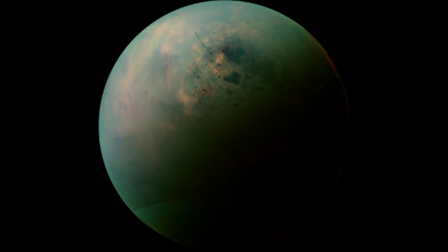 La lune de Saturne, Titan (Photo : NASA / JPL University of Arizona)