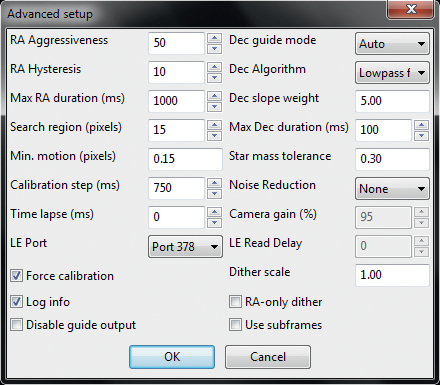 Fig. 4: Advanced settings window. Mario Weigand