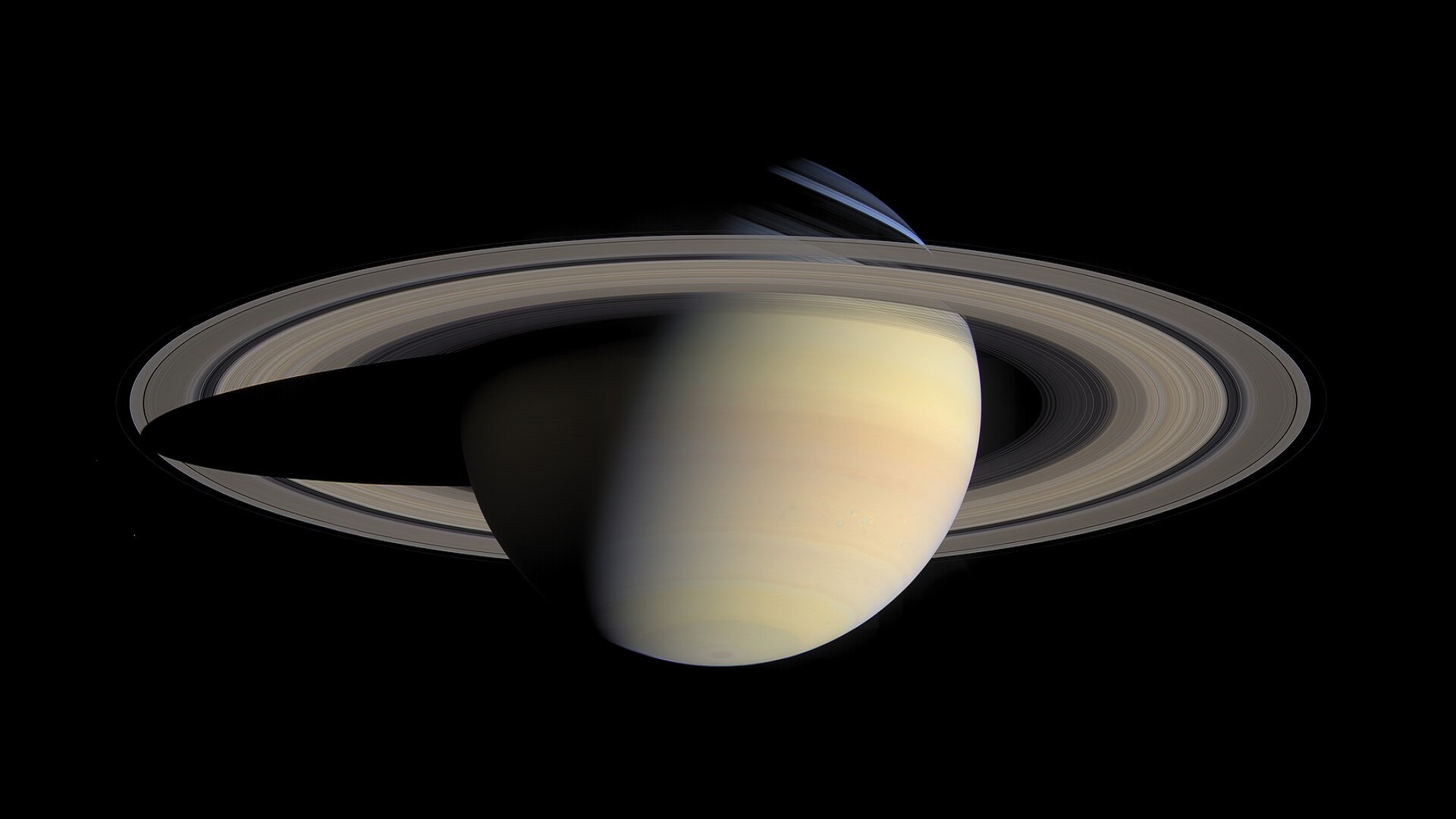 Saturn fotografiert am 6. Oktober 2004 von der Raumsonde Cassini (NASA/JPL/Space Science Institute)