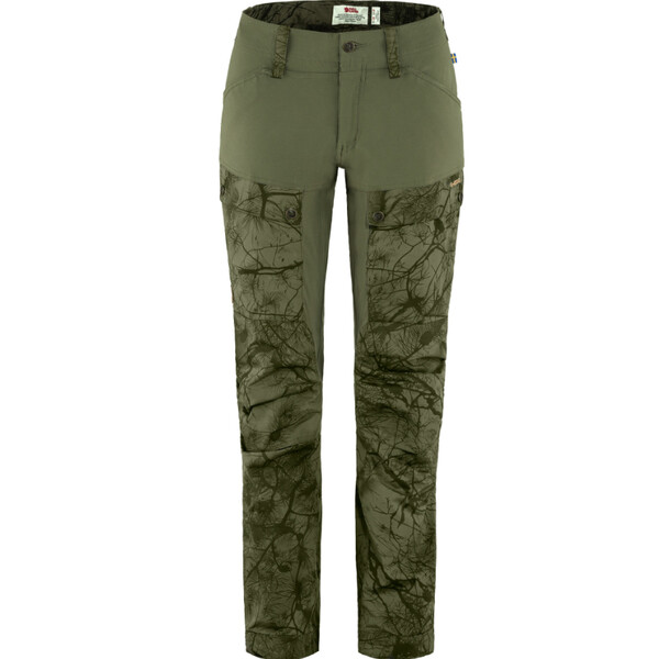 Fjällräven Keb Trousers W Reg, 626-625 Green Camo-Laurel Green, 40