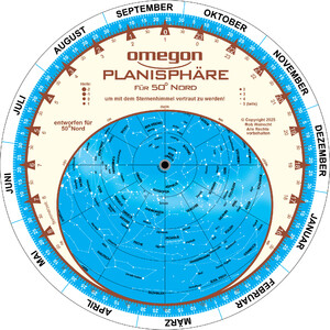 Omegon Drehbare Sternkarte 17,5cm