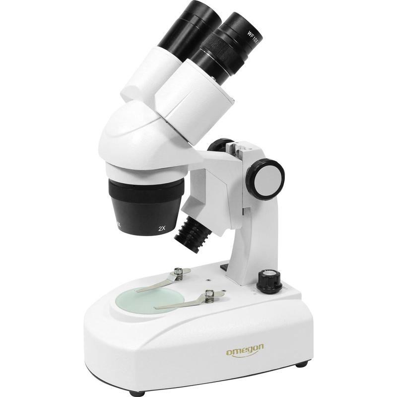 Omegon StereoView stereo microscope, 80x, LED, naturalist set beach