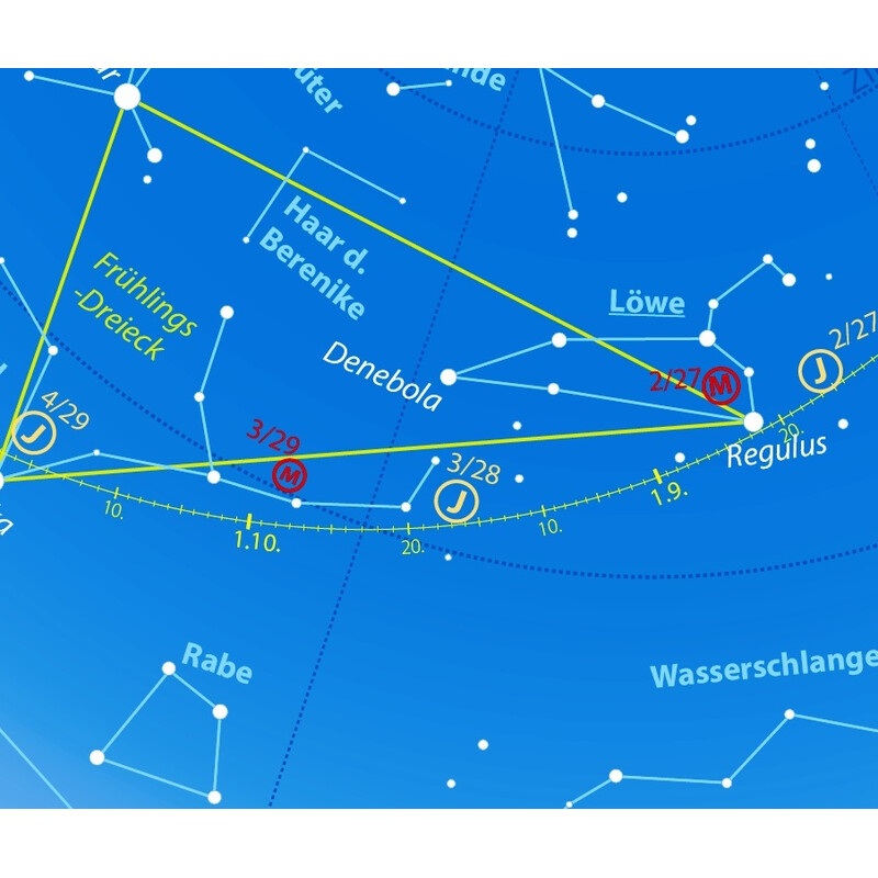 Oculum Verlag Sternkarte Drehbare Himmelskarte Sterne und Planeten 30cm