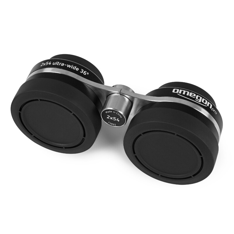 Omegon Binoculares 2×54 para observación de campo estelar + 2 filtros Pro UHC M56