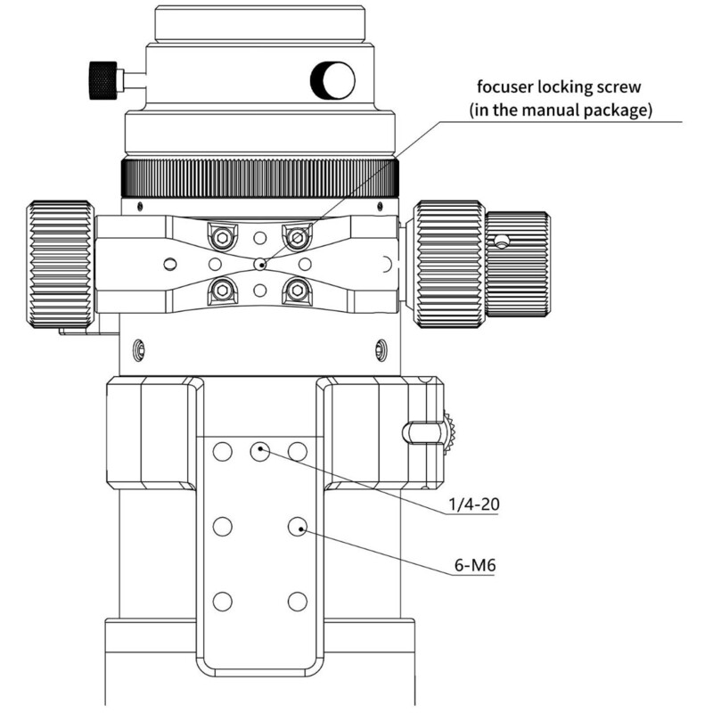 Omegon Apochromatic refractor Apochromatischer Refraktor Pro APO AP 61/360 Triplet ED OTA + Pro Reducer 0,75x