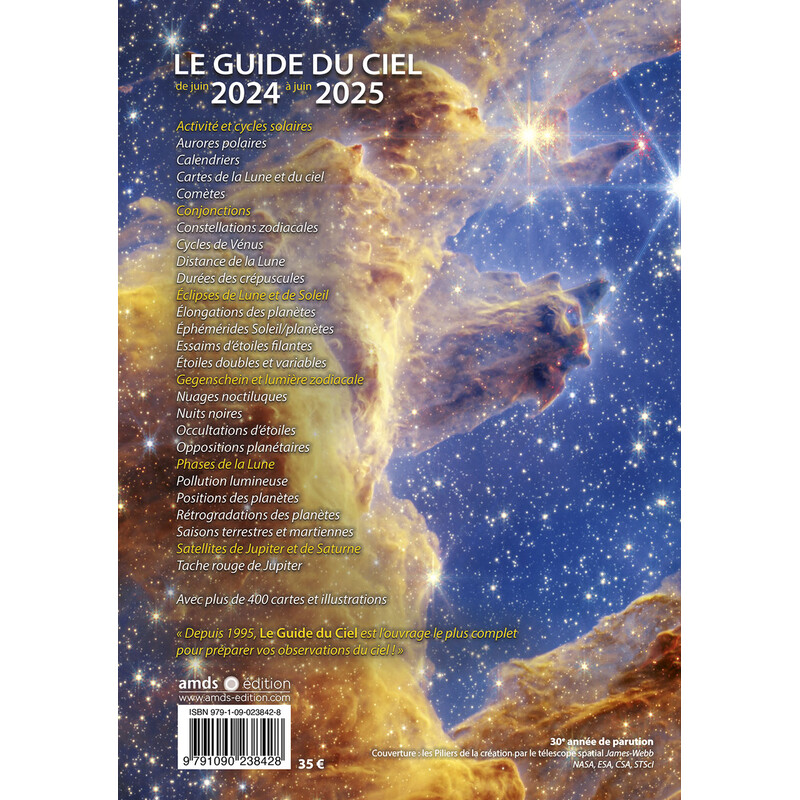 Amds édition  Jahrbuch Le Guide du Ciel 2024-2025